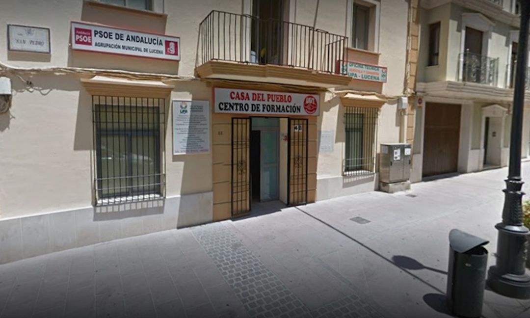 Sede del PSOE en Lucena Sede del PSOE en Lucena