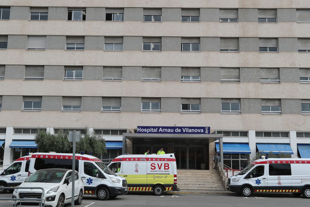 Fachada del Hospital valenciano de Arnau de VIlanova de Valencia. Fachada del Hospital valenciano de Arnau de VIlanova de Valencia.
