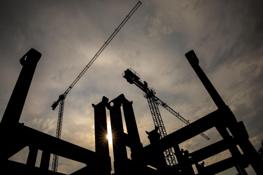Vista de unas obras en València Vista de unas obras en València