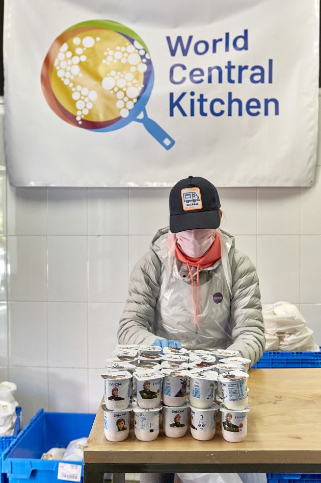 La base de operaciones de World Central Kitchen en Madrid. La base de operaciones de World Central Kitchen en Madrid.