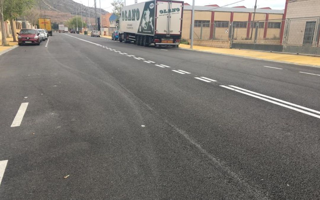 Una de las calles del polígono Campo Alto de Elda esta mañana Una de las calles del polígono Campo Alto de Elda esta mañana