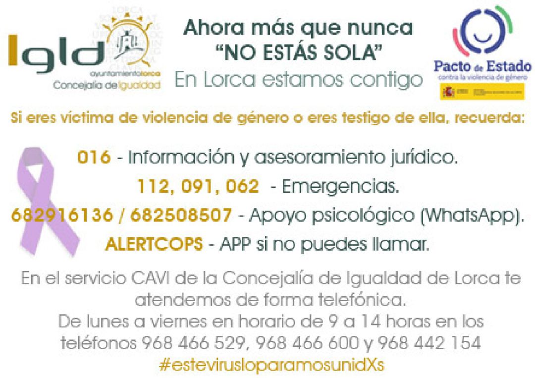 Teléfonos y medios de contacto del Ayuntamiento de Lorca Teléfonos y medios de contacto del Ayuntamiento de Lorca