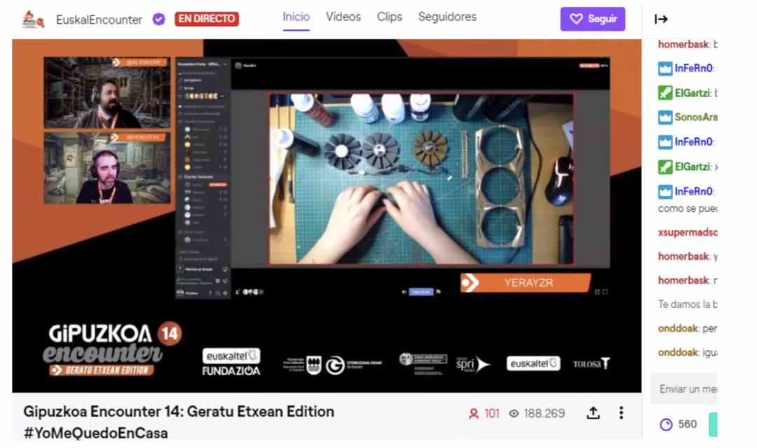 Imagen de una de las actividades que se ha desarrollado por streaming esta Gipuzkoa Encounter. Imagen de una de las actividades que se ha desarrollado por streaming esta Gipuzkoa Encounter.