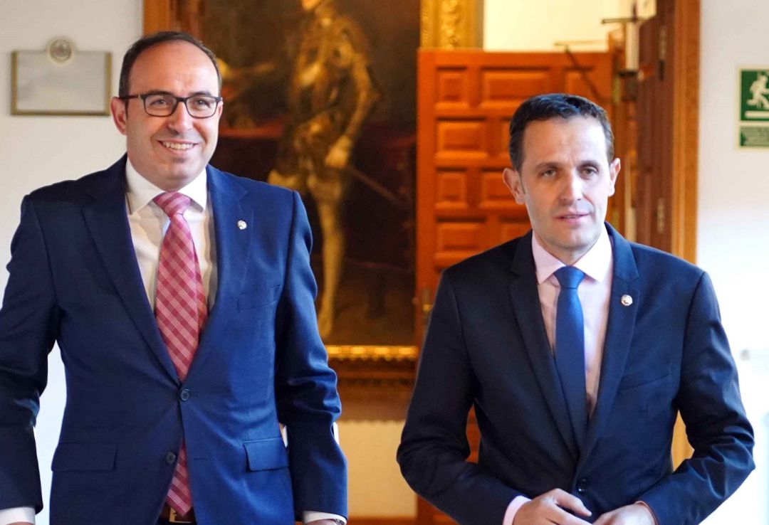 Víctor Alonso y Conrado Íscar, vicepresidente y presidente de la Diputación de Valladolid Víctor Alonso y Conrado Íscar, vicepresidente y presidente de la Diputación de Valladolid