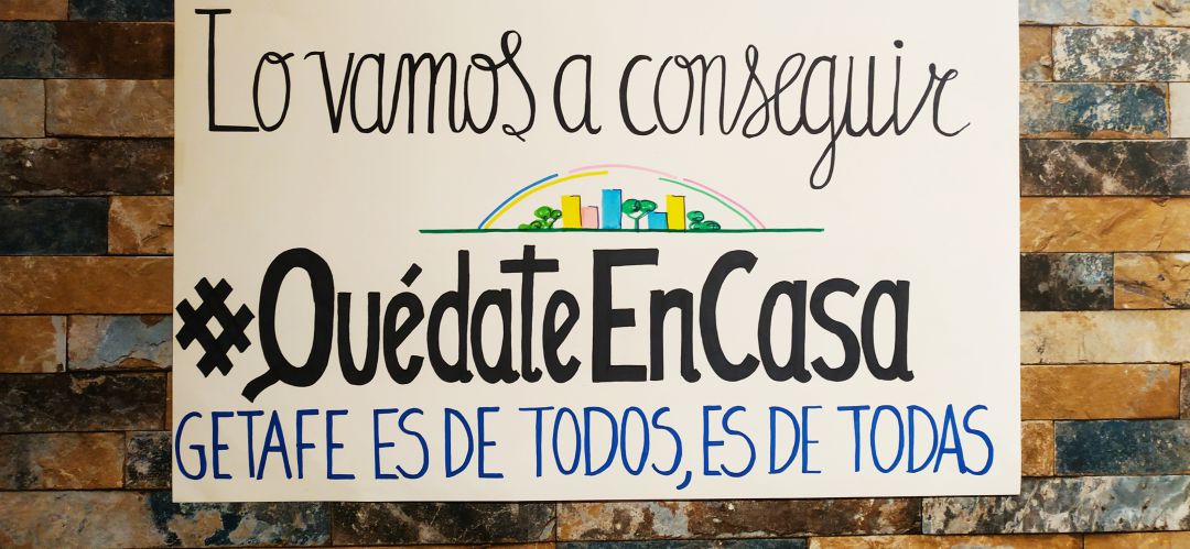 Mensaje de ánimo del barrio San Isidro, de Getafe Mensaje de ánimo del barrio San Isidro, de Getafe
