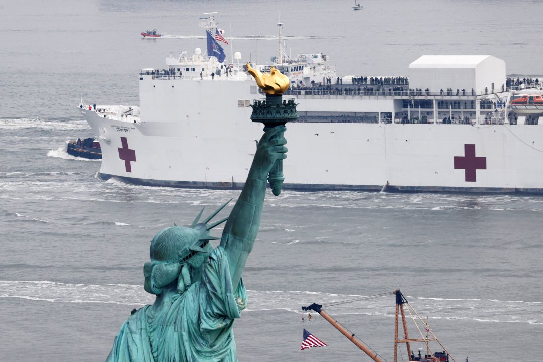 Ayuda para paliar la crisis del Covid-19 llega a Estados Unidos. Ayuda para paliar la crisis del Covid-19 llega a Estados Unidos.