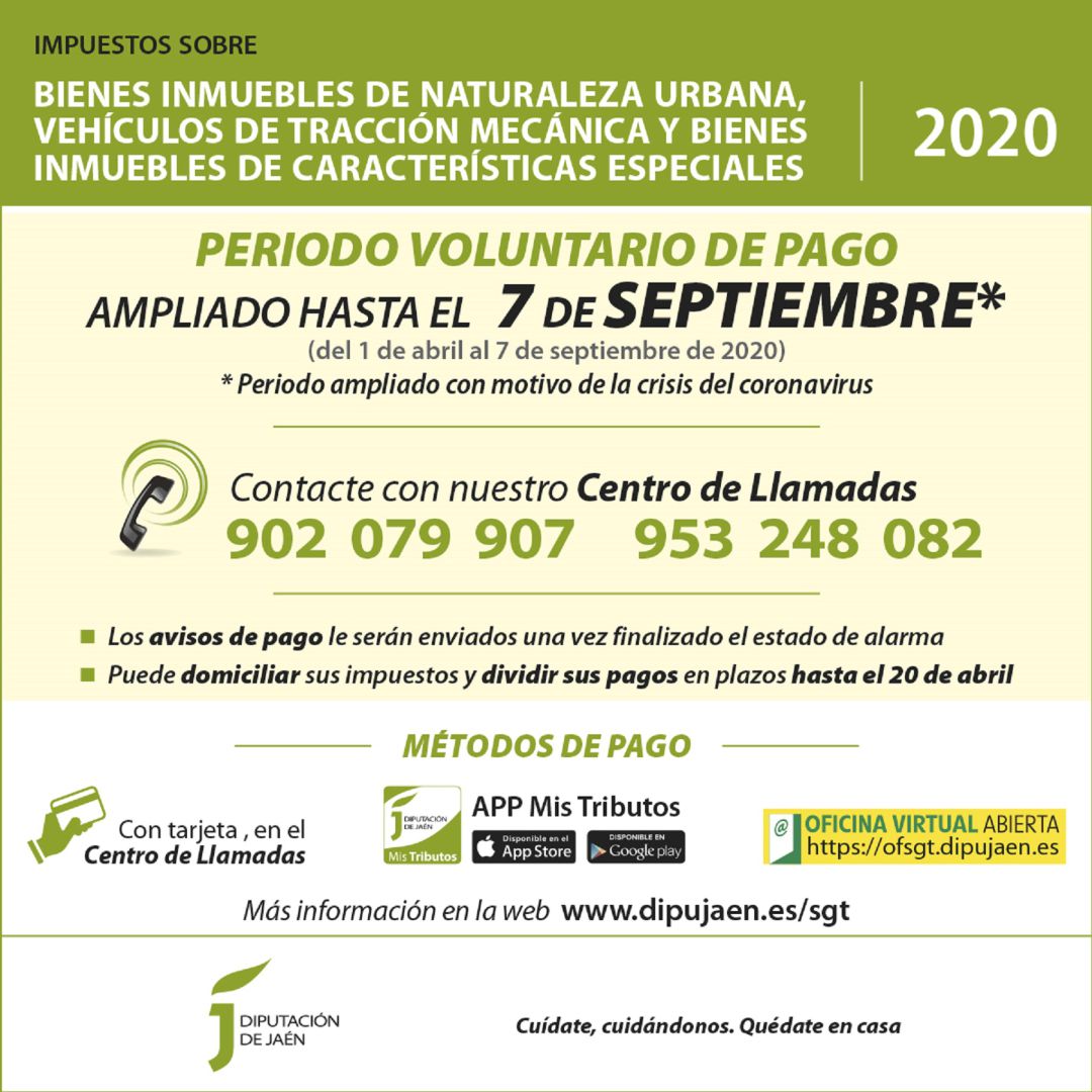 Información sobre el periodo voluntario de pago 2020. Información sobre el periodo voluntario de pago 2020.