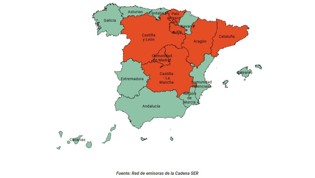 Mapa de las UCI en España. Mapa de las UCI en España.