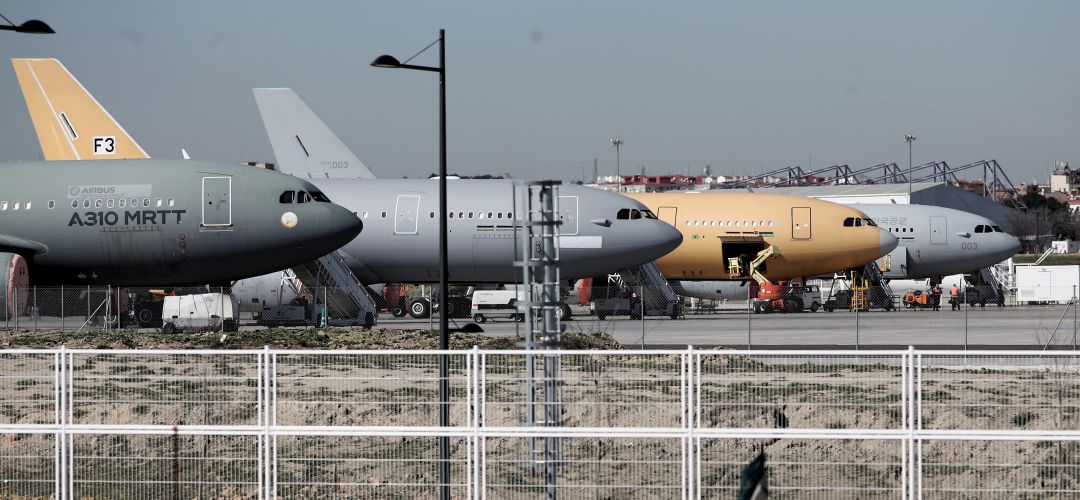 Airbus reduce al mínimo su actividad tras el decreto del Gobierno
Airbus reduce al mínimo su actividad tras el decreto del Gobierno