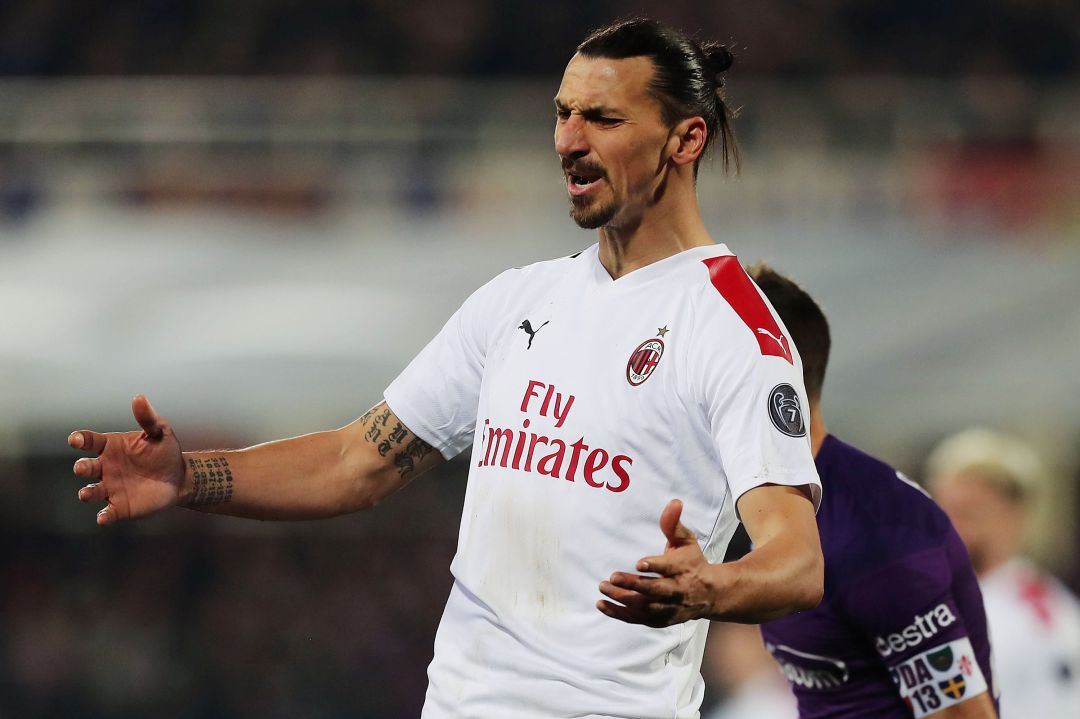 Zlatan Ibrahimovic, en un partido de esta temporada con el Milan. Zlatan Ibrahimovic, en un partido de esta temporada con el Milan.