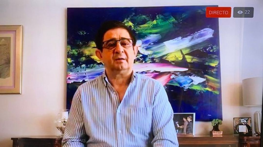 Francisco Reyes ha comparecido en rueda de prensa a través de Internet Francisco Reyes ha comparecido en rueda de prensa a través de Internet