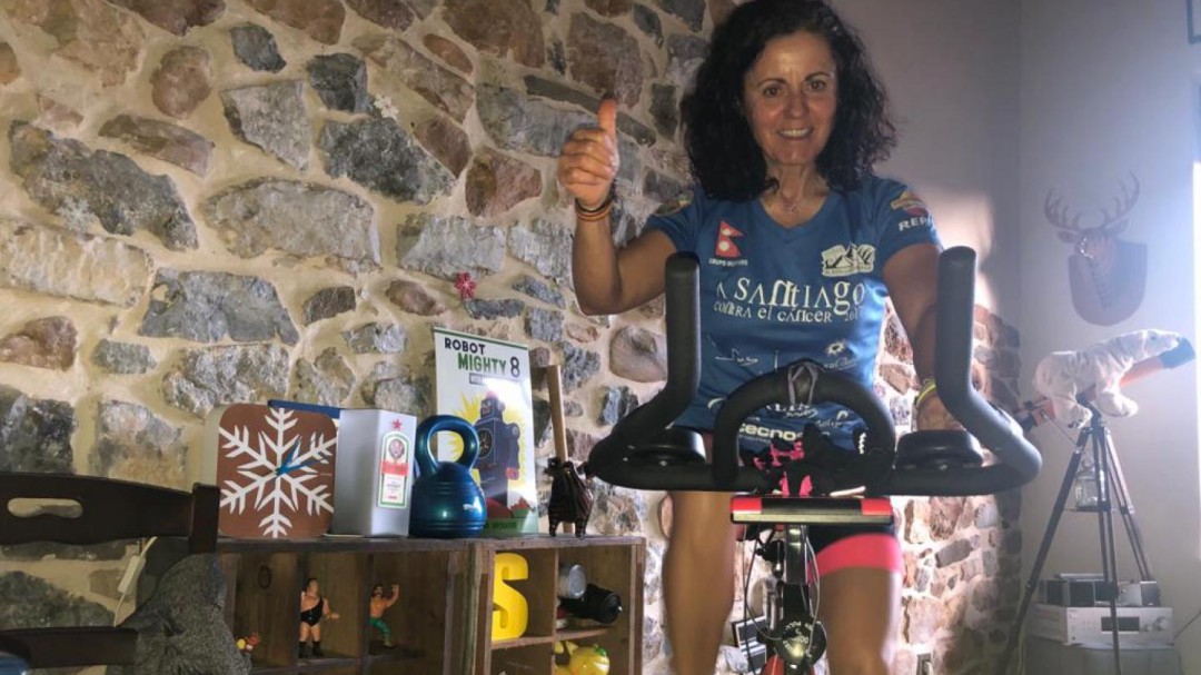 'A Santiago contra el cáncer'... pero sin salir de casa