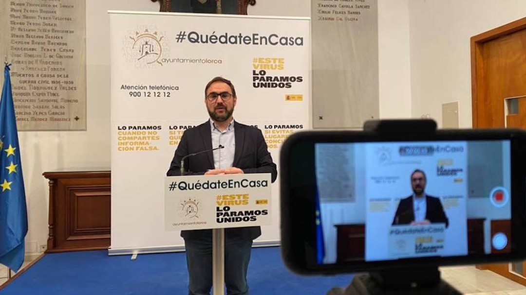 Diego José Mateos: "La población de Lorca está cumpliendo con sus obligaciones"