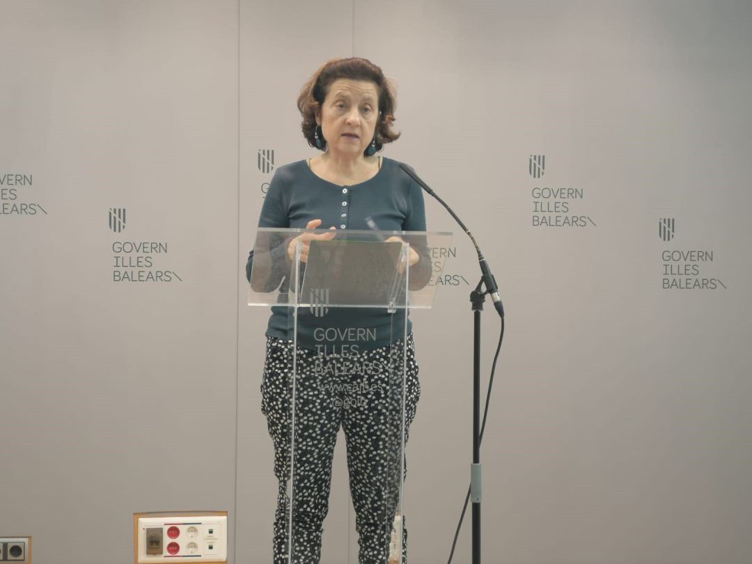La consellera de Asuntos Sociales y Deportes, Fina Santiago, durante una rueda de prensa. La consellera de Asuntos Sociales y Deportes, Fina Santiago, durante una rueda de prensa.