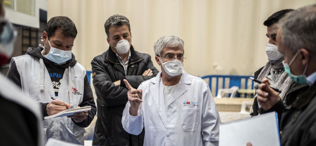 El hospital de campaña está situado en el polideportivo 'Carlos Sastre', cercano al 'Severo Ochoa' El hospital de campaña está situado en el polideportivo 'Carlos Sastre', cercano al 'Severo Ochoa'