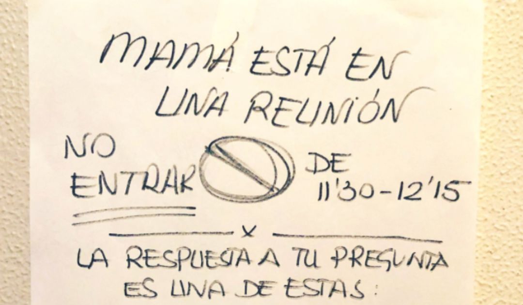 El viral cartel de una madre El viral cartel de una madre