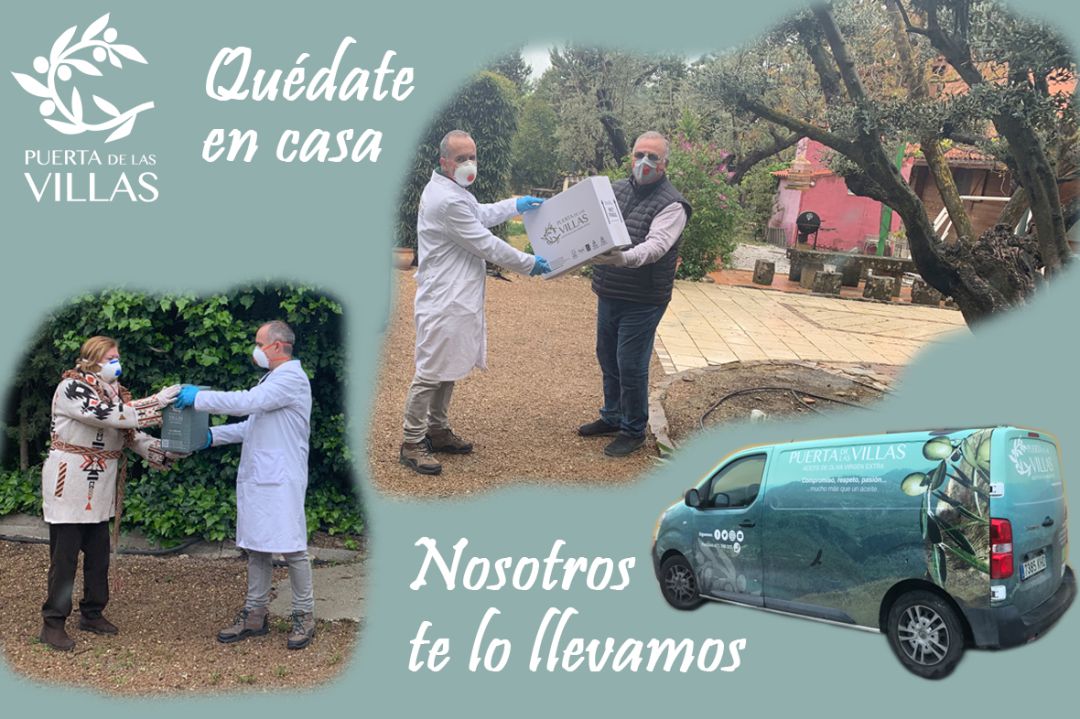Campaña de Aceites Puerta de las Villas para evitar que las personas salgan de casa. Campaña de Aceites Puerta de las Villas para evitar que las personas salgan de casa.