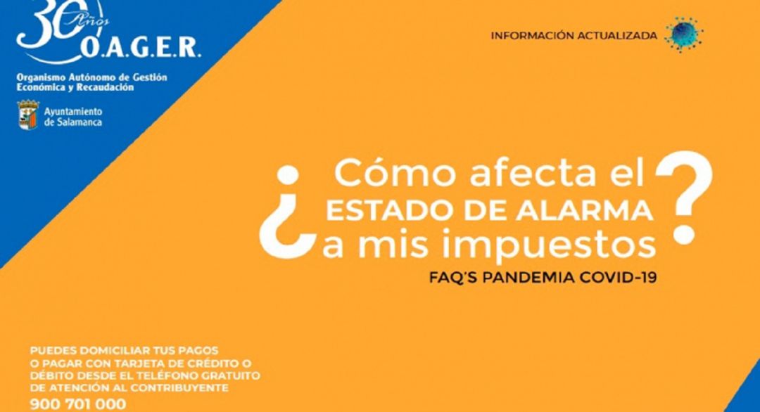 Facilidades del pago de tasas e impuestos municipales durante el Coronavirus Facilidades del pago de tasas e impuestos municipales durante el Coronavirus