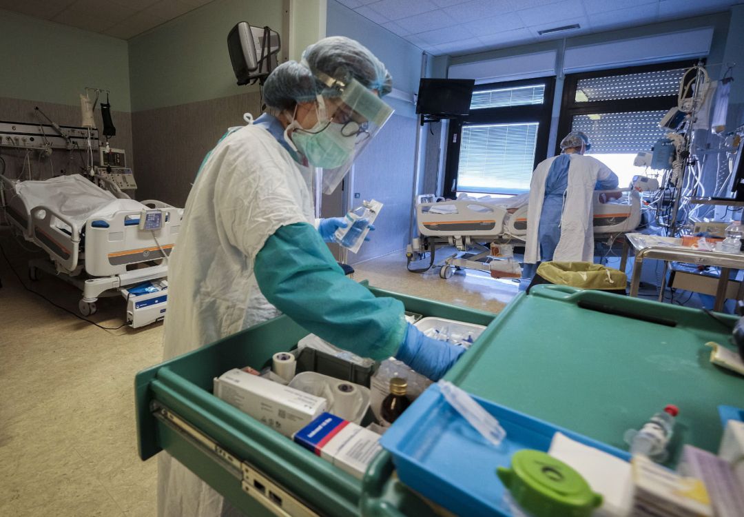 Médicos italianos, en una imagen reciente Médicos italianos, en una imagen reciente
