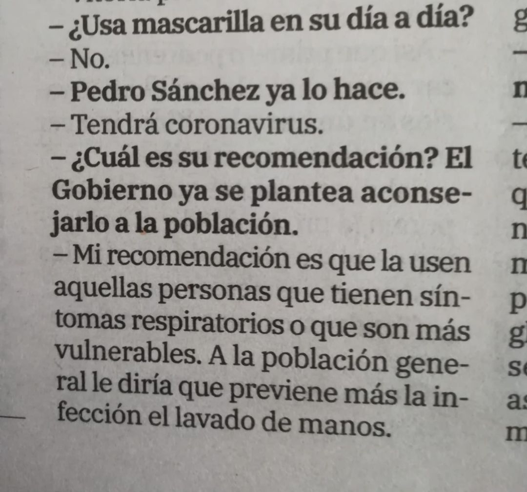 Fragmento de la entrevista Fragmento de la entrevista