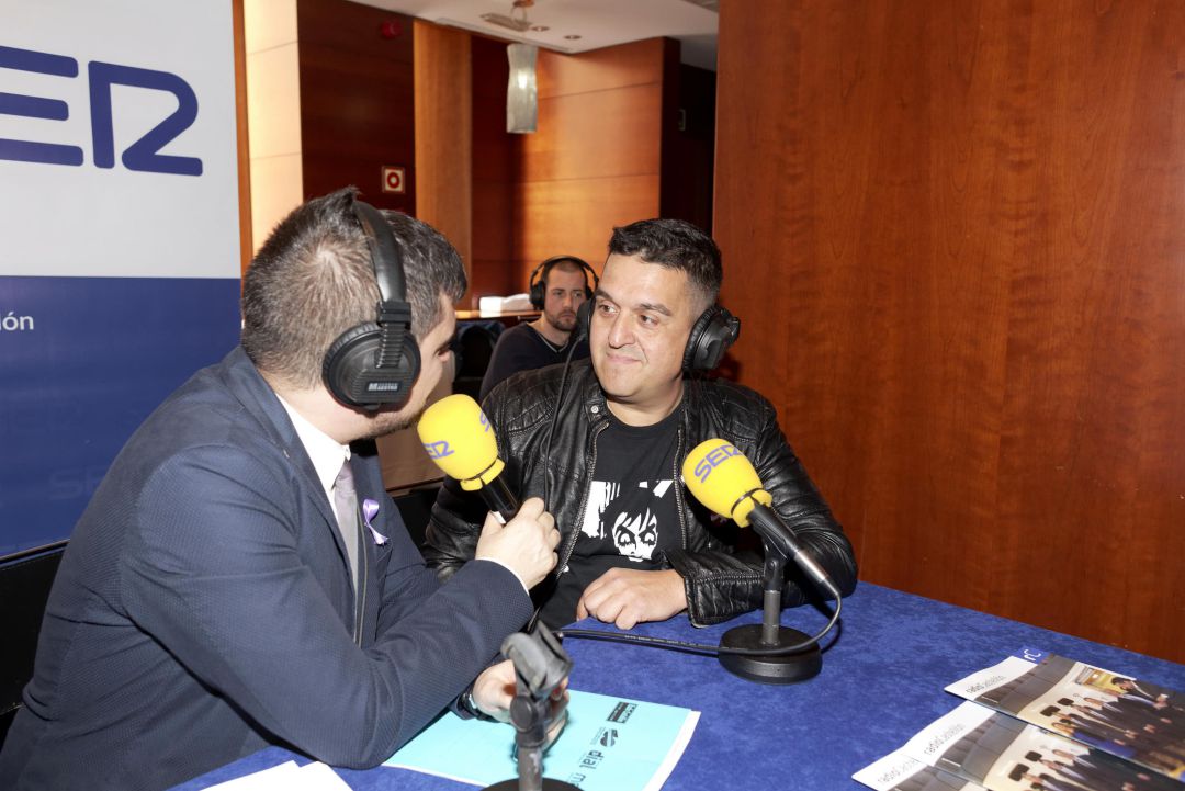 Carles Mulet en los micrófonos de Radio Castellón Carles Mulet en los micrófonos de Radio Castellón