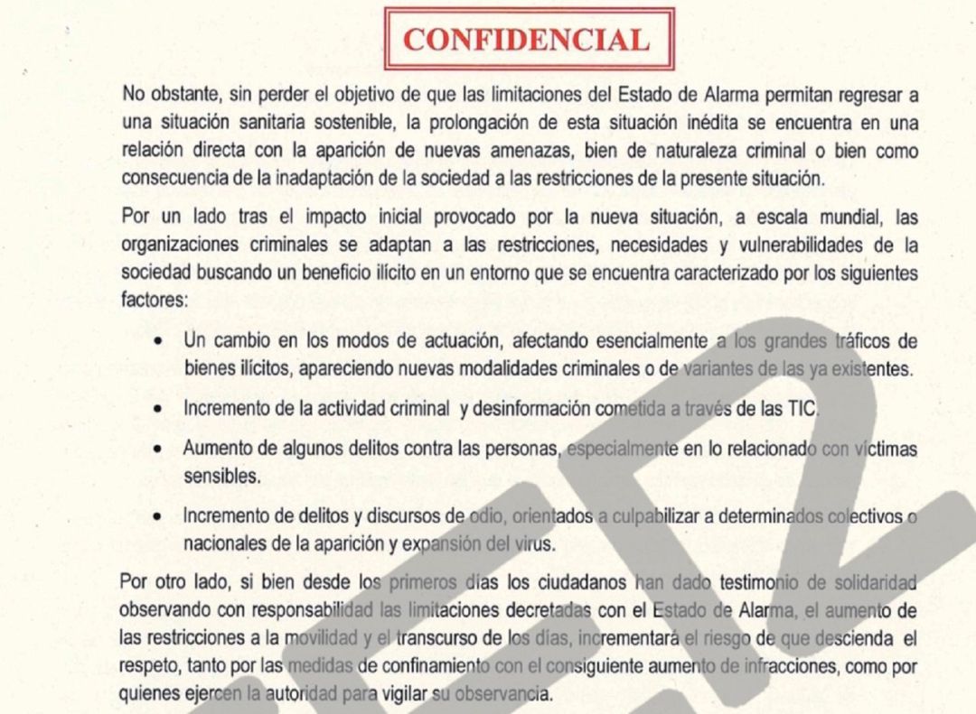 La Guardia Civil señala a los barrios deprimidos como foco de 'desórdenes y saqueos'. La Guardia Civil señala a los barrios deprimidos como foco de 'desórdenes y saqueos'.