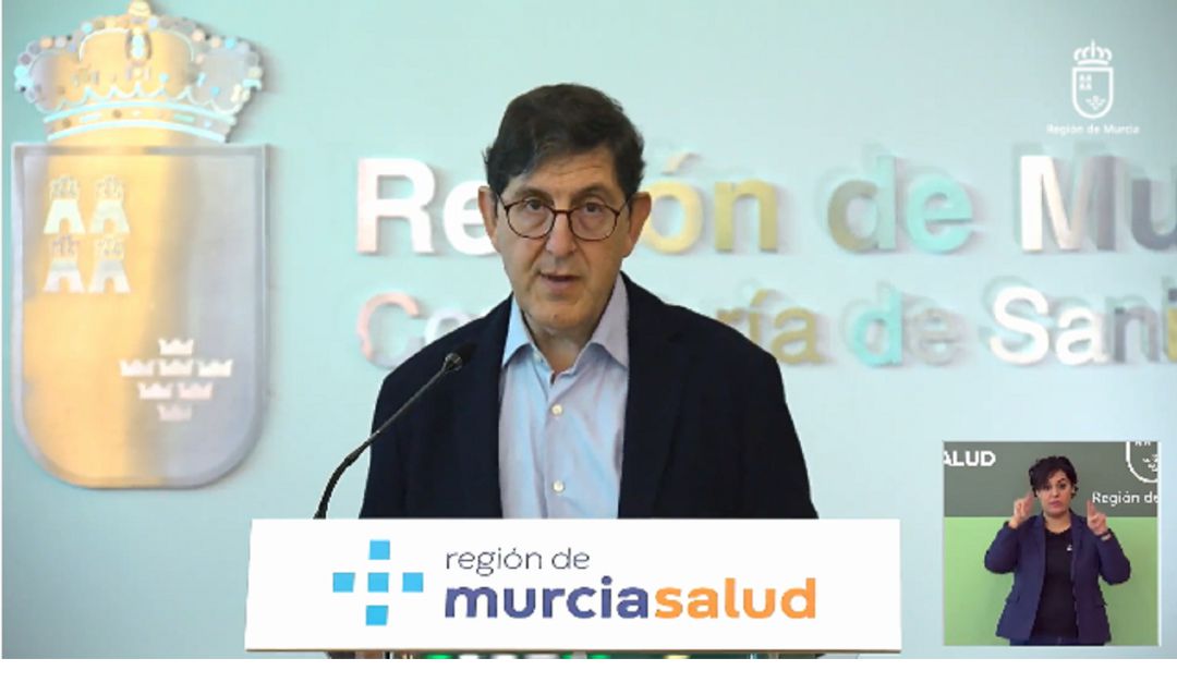 Manuel Villegas, consejero de Salud, en rueda de prensa para informar de la situación de la crisis sanitaria del coronavirus Manuel Villegas, consejero de Salud, en rueda de prensa para informar de la situación de la crisis sanitaria del coronavirus