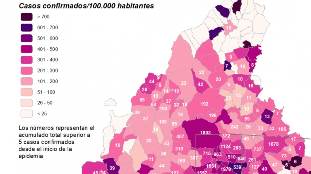 Sanse tiene una tasa de casos confirmados de COVID-19 menor que Alcobendas, Tres Cantos o Colmenar