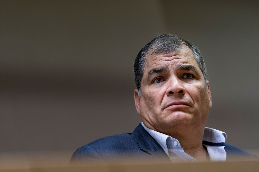 El expresidente de Ecuador, Rafael Correa El expresidente de Ecuador, Rafael Correa