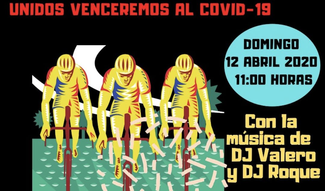 Cartel de la primera marcha virtual solidaria Cartel de la primera marcha virtual solidaria