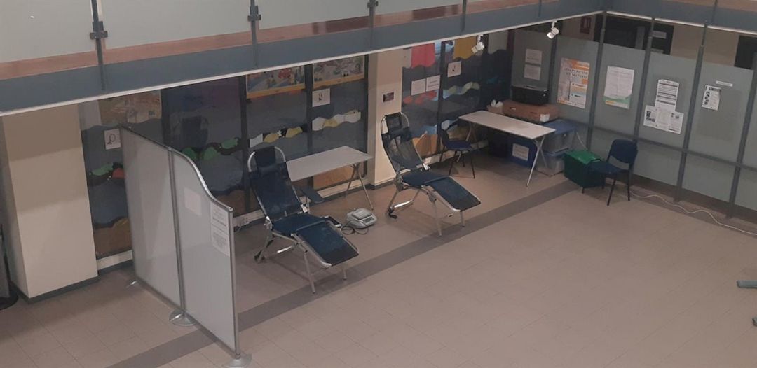 Espacio en el centro de San José para realizar las extracciones de sangre Espacio en el centro de San José para realizar las extracciones de sangre