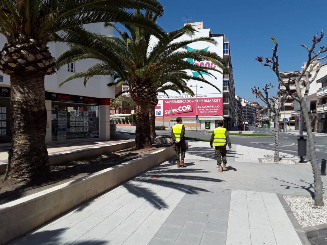 Unapatrulla del MOE en El Campello Unapatrulla del MOE en El Campello
