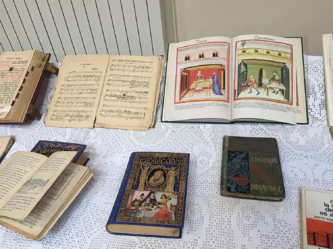 Imagen de la exposición de libros de la entrega de premios de la V edición Imagen de la exposición de libros de la entrega de premios de la V edición
