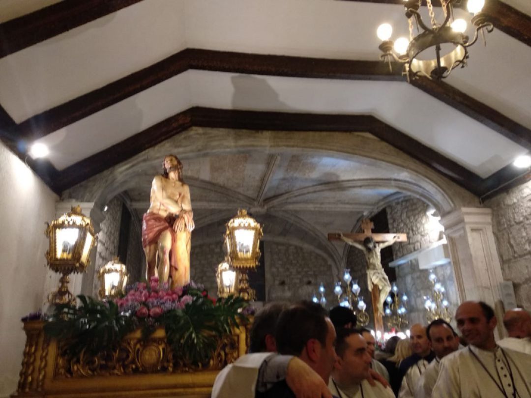 La lluvia impidió el Jueves Santo del año pasado que las imágenes salieran de la iglesia de Santo Domingo La lluvia impidió el Jueves Santo del año pasado que las imágenes salieran de la iglesia de Santo Domingo