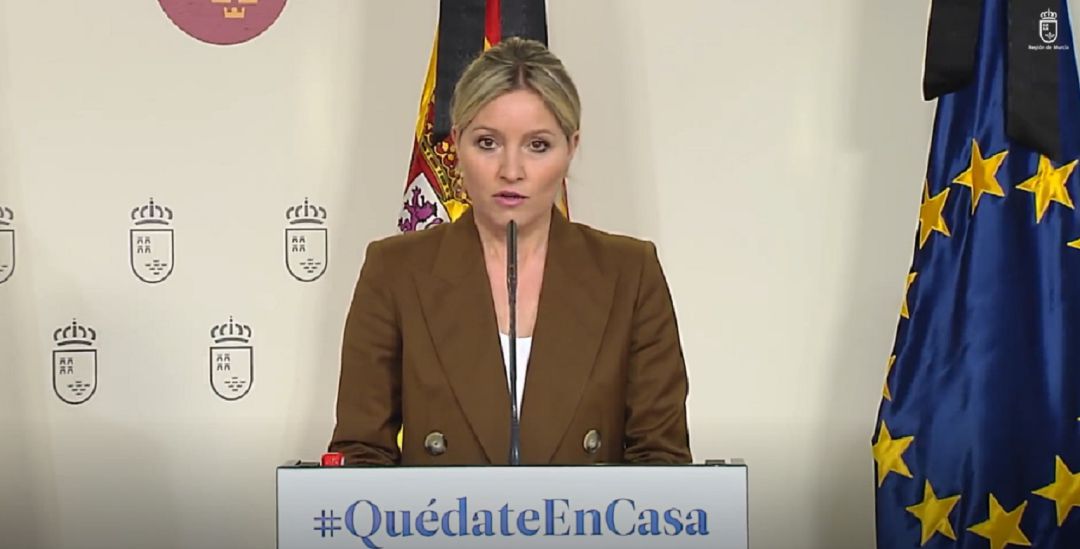La consejera portavoz, Ana Martínez Vidal, durante la rueda de prensa posterior a la reunión del Consejo de Gobierno de este miércoles La consejera portavoz, Ana Martínez Vidal, durante la rueda de prensa posterior a la reunión del Consejo de Gobierno de este miércoles