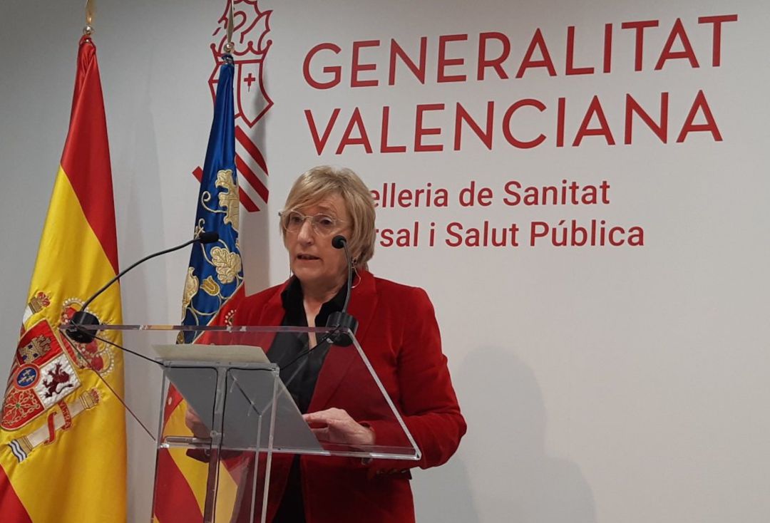 La consellera de Sanidad, Ana Barceló, en una de sus comparecencias diarias para actualizar los datos del coronavirus en la Comunitat Valenciana La consellera de Sanidad, Ana Barceló, en una de sus comparecencias diarias para actualizar los datos del coronavirus en la Comunitat Valenciana