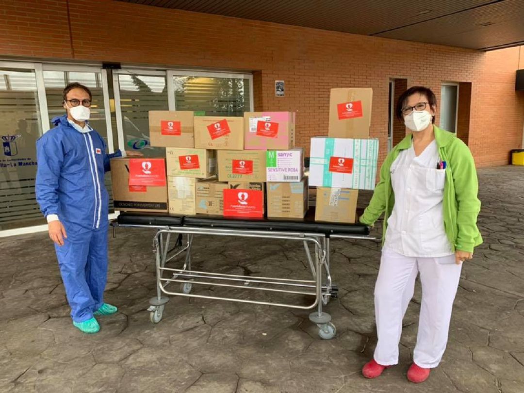 Parte de los equipos entregados al Hospital de Puertollano Parte de los equipos entregados al Hospital de Puertollano
