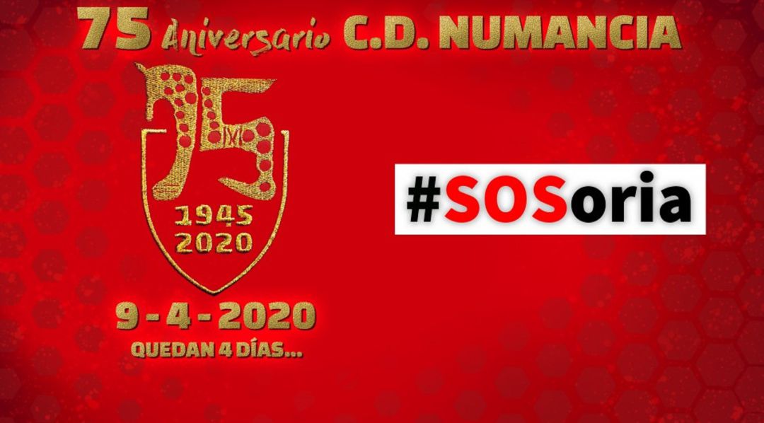 El Numancia celebrará 'desde casa' su 75 aniversario. El Numancia celebrará 'desde casa' su 75 aniversario.