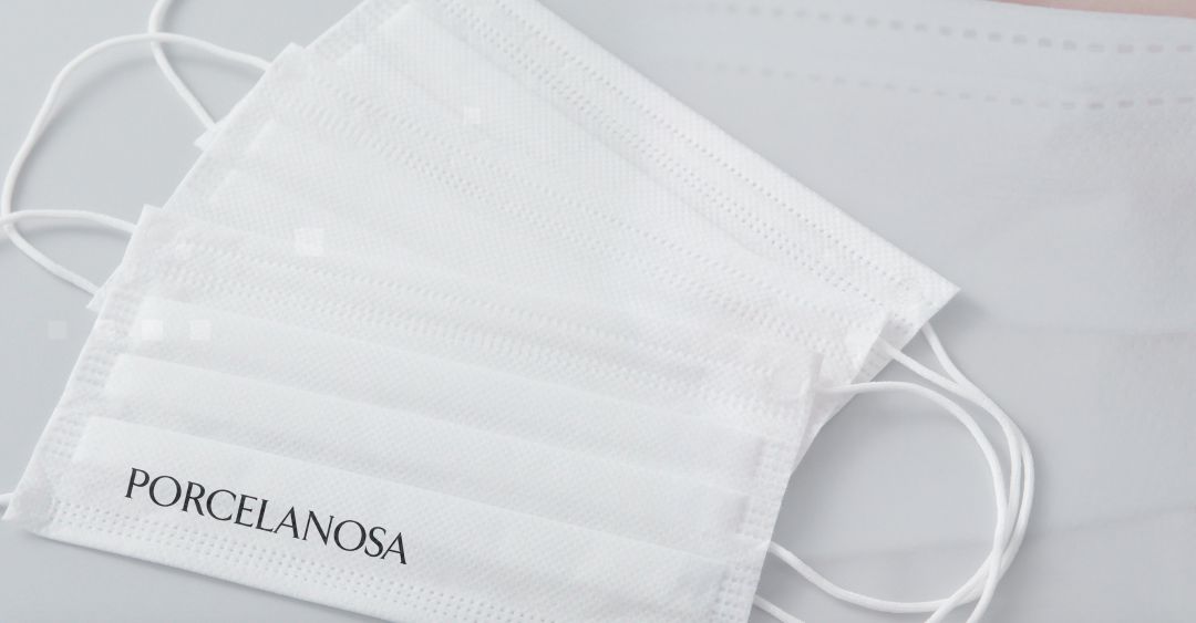 Imagen de una mascarilla de Porcelanosa Imagen de una mascarilla de Porcelanosa