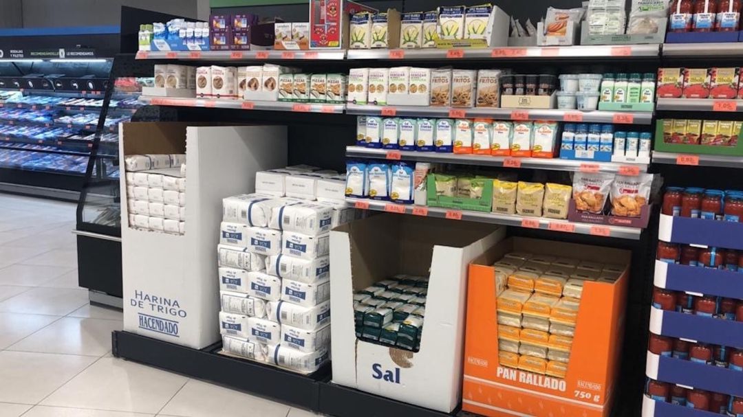 Lineal de Mercadona donde se vende el bicarbonato de sodio Lineal de Mercadona donde se vende el bicarbonato de sodio