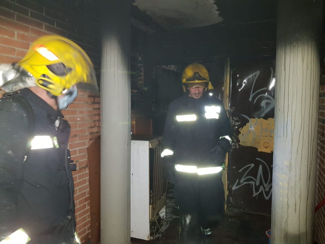 Imagen del estado de la vivienda tras el incendio Imagen del estado de la vivienda tras el incendio