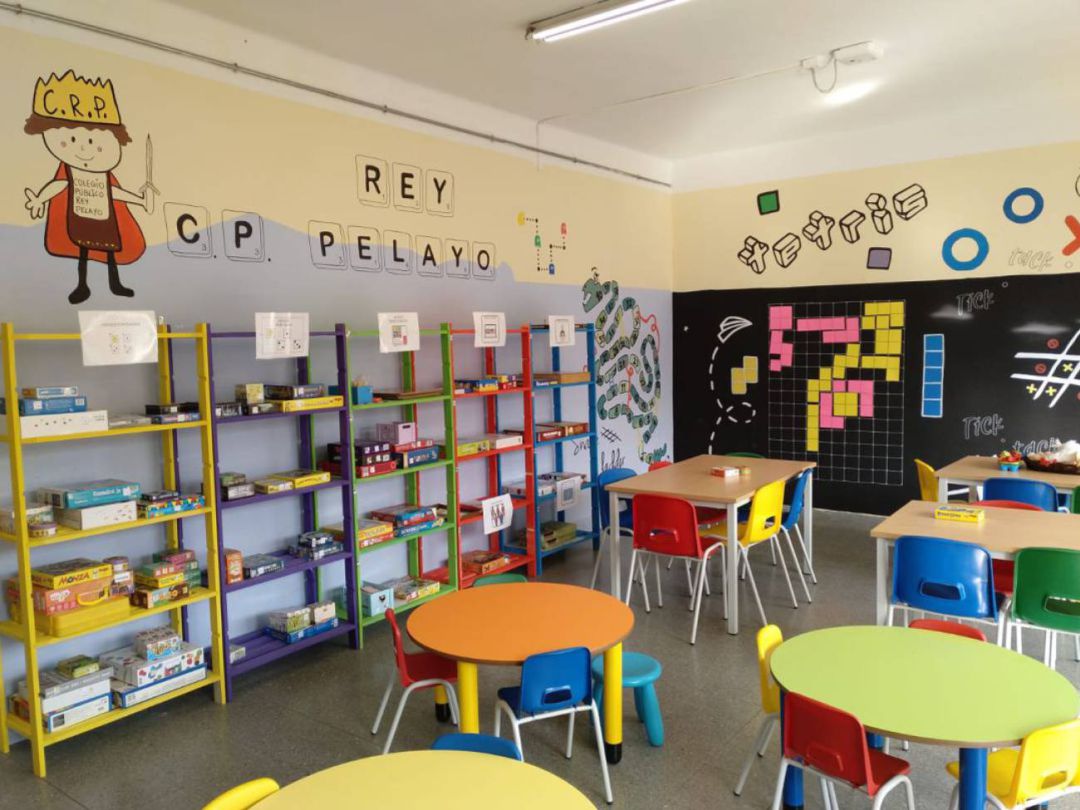 Un aula del Colegio Público Rey Pelayo. Un aula del Colegio Público Rey Pelayo.