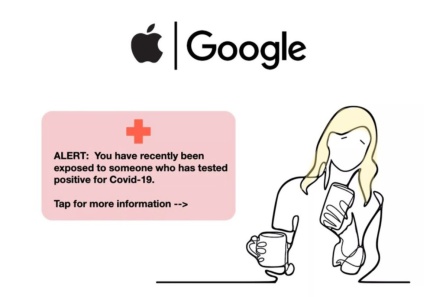 Así será el aviso que llegará a tu móvil con el software de Apple y Google Así será el aviso que llegará a tu móvil con el software de Apple y Google