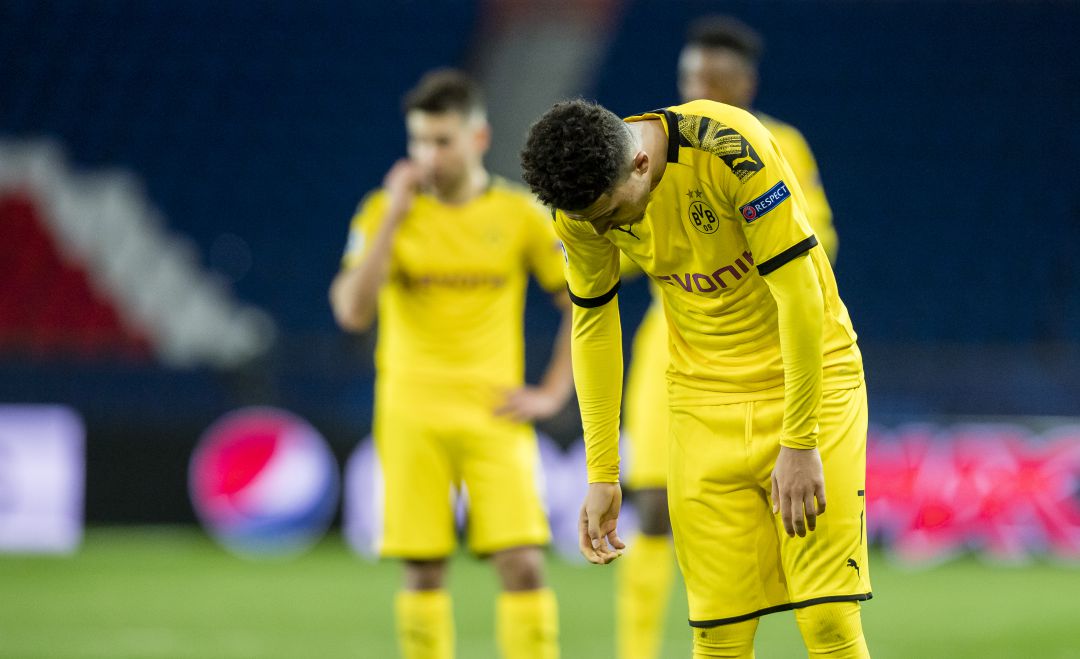 Jadon Sancho en el último PSG-Borussia Dortmund Jadon Sancho en el último PSG-Borussia Dortmund