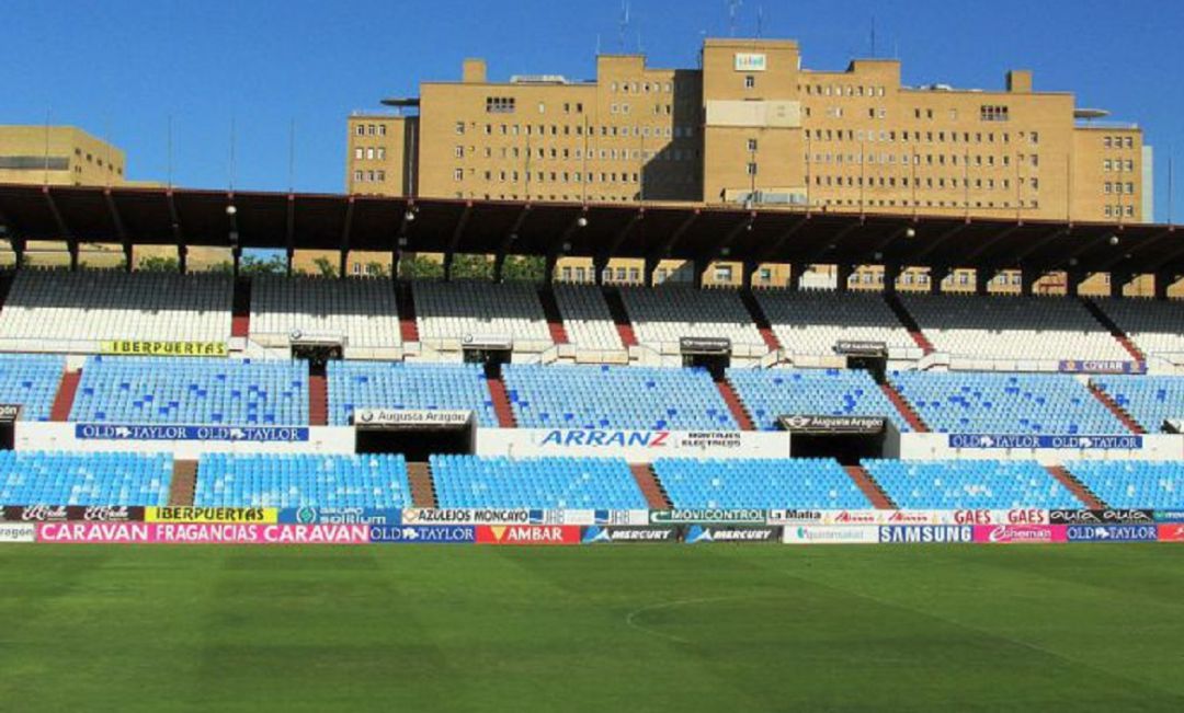 La Romareda vacía La Romareda vacía