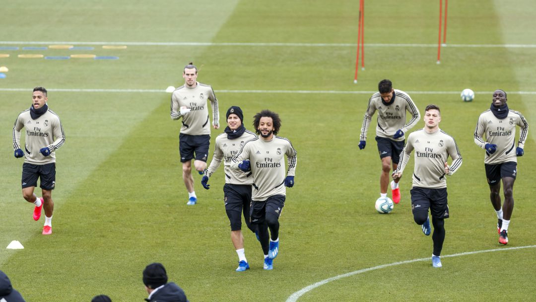 Sesión de entrenamiento de los jugadores del Real Madrid. Sesión de entrenamiento de los jugadores del Real Madrid.