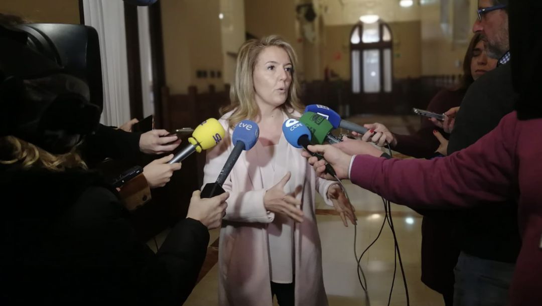 La portavoz, Teresa Mallada, en un encuentro con los medios en la Junta. La portavoz, Teresa Mallada, en un encuentro con los medios en la Junta.