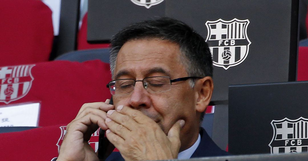 Josep María Bartomeu durante un partido del FC Barcelona Josep María Bartomeu durante un partido del FC Barcelona