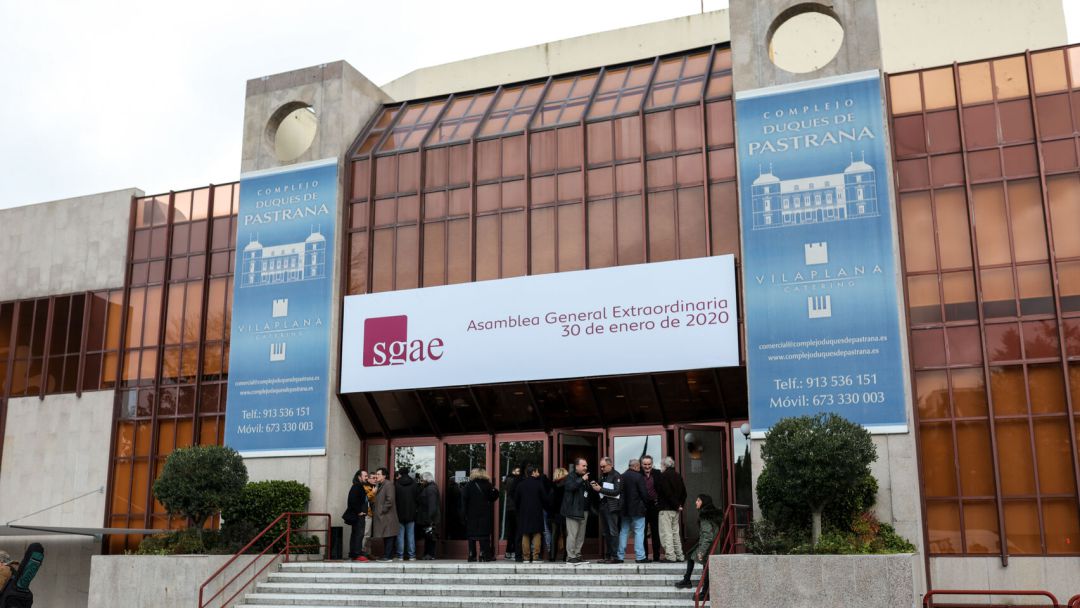 Imagen de la sede donde se celebró la última asamblea de la SGAE Imagen de la sede donde se celebró la última asamblea de la SGAE