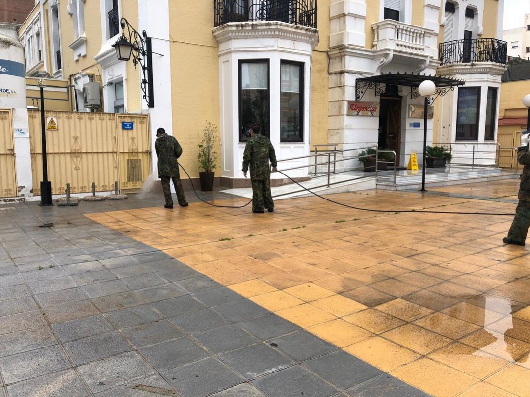 Desinfección de algunos centros de Cartagena Desinfección de algunos centros de Cartagena